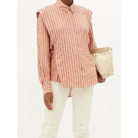 Isabel Marant Tops - Isabel Marant Sotalki Silk Cupro Striped Shirt French Girl Blouse FR 40 US 8